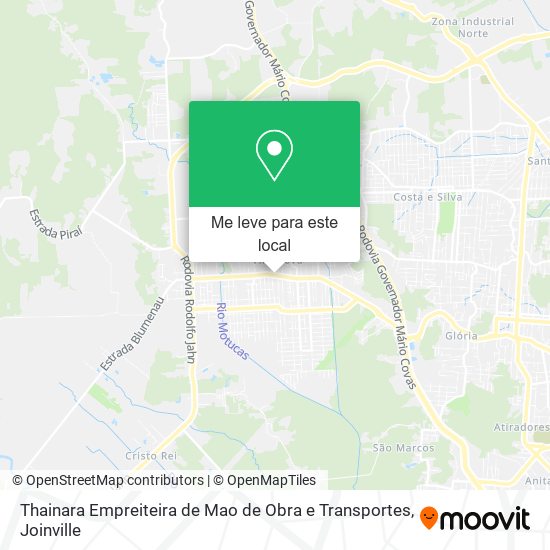 Thainara Empreiteira de Mao de Obra e Transportes mapa