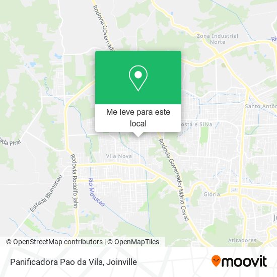 Panificadora Pao da Vila mapa