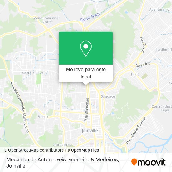 Mecanica de Automoveis Guerreiro & Medeiros mapa