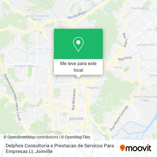 Delphos Consultoria e Prestacao de Servicos Para Empresas Lt mapa