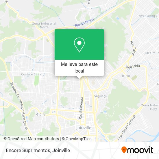 Encore Suprimentos mapa