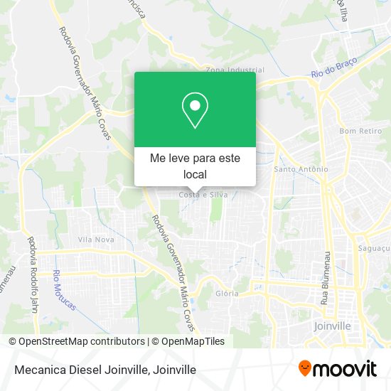 Mecanica Diesel Joinville mapa