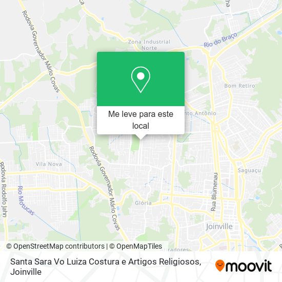 Santa Sara Vo Luiza Costura e Artigos Religiosos mapa