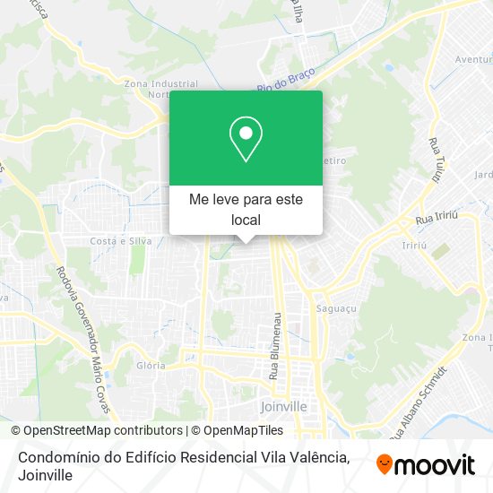 Condomínio do Edifício Residencial Vila Valência mapa