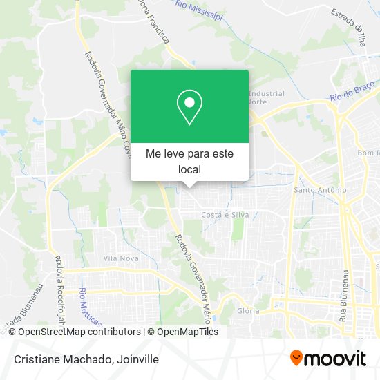 Cristiane Machado mapa