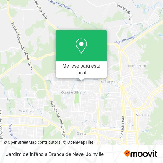 Jardim de Infância Branca de Neve mapa