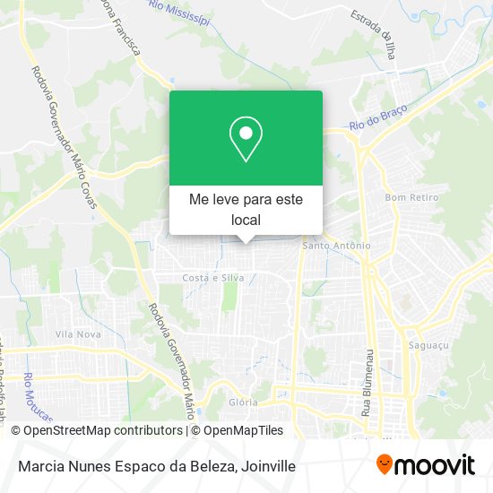 Marcia Nunes Espaco da Beleza mapa