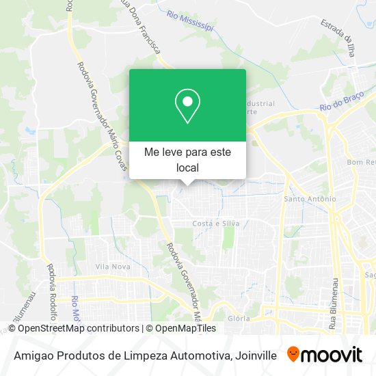 Amigao Produtos de Limpeza Automotiva mapa