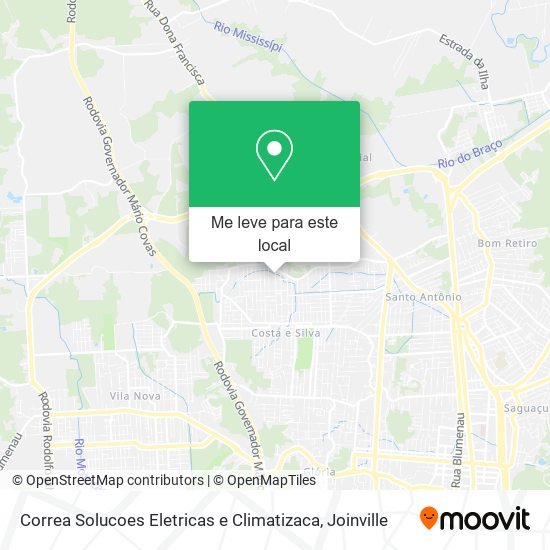 Correa Solucoes Eletricas e Climatizaca mapa