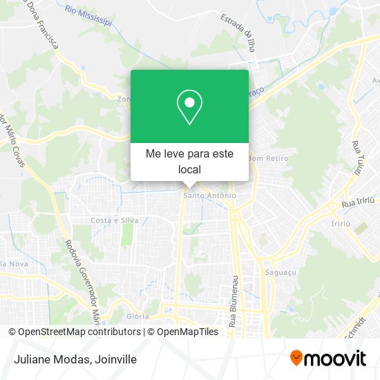 Juliane Modas mapa