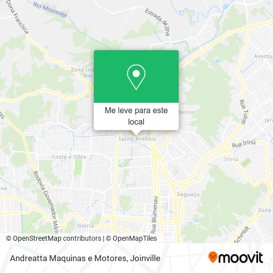 Andreatta Maquinas e Motores mapa