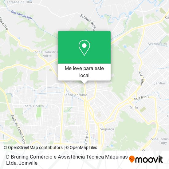 D Bruning Comércio e Assistência Técnica Máquinas Ltda mapa