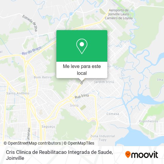 Cris Clinica de Reabilitacao Integrada de Saude mapa