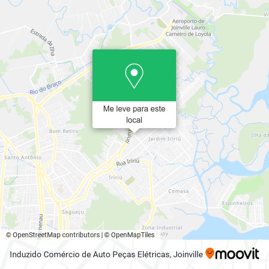 Induzido Comércio de Auto Peças Elétricas mapa