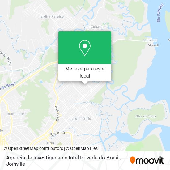 Agencia de Investigacao e Intel Privada do Brasil mapa