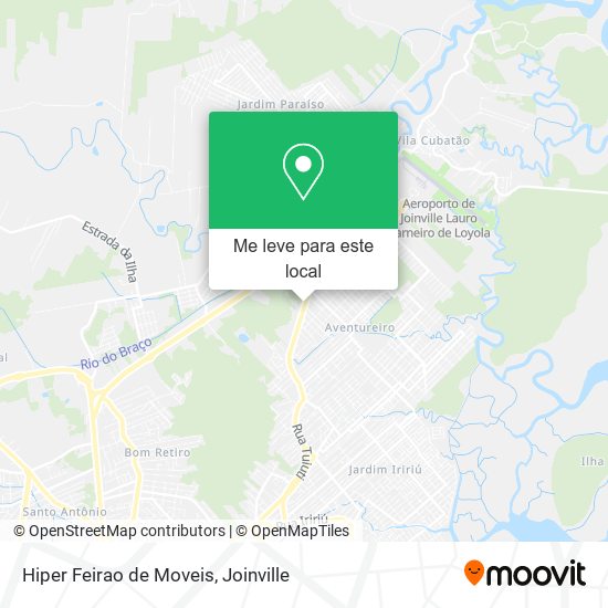 Hiper Feirao de Moveis mapa