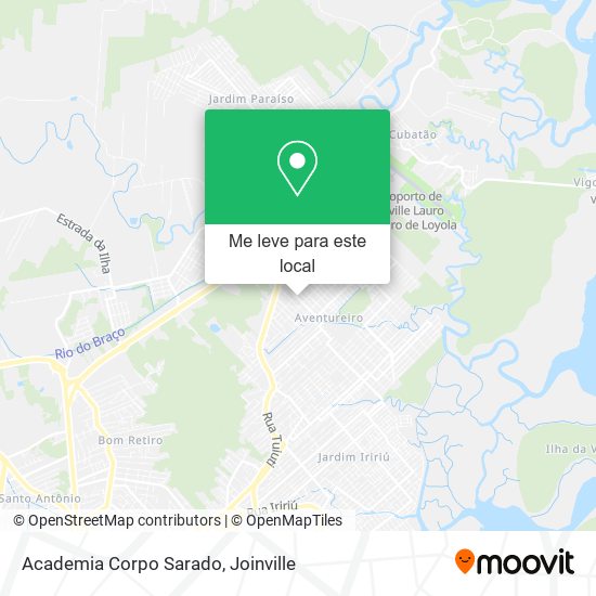 Academia Corpo Sarado mapa