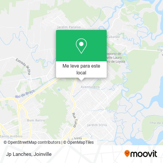 Jp Lanches mapa