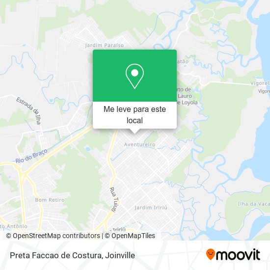 Preta Faccao de Costura mapa