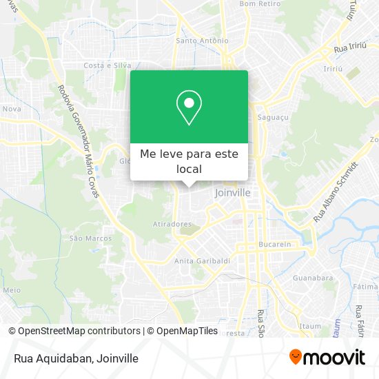 Rua Aquidaban mapa