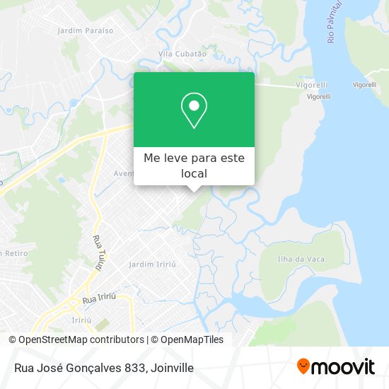 Rua José Gonçalves 833 mapa