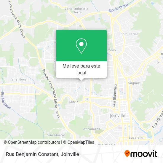 Rua Benjamin Constant mapa