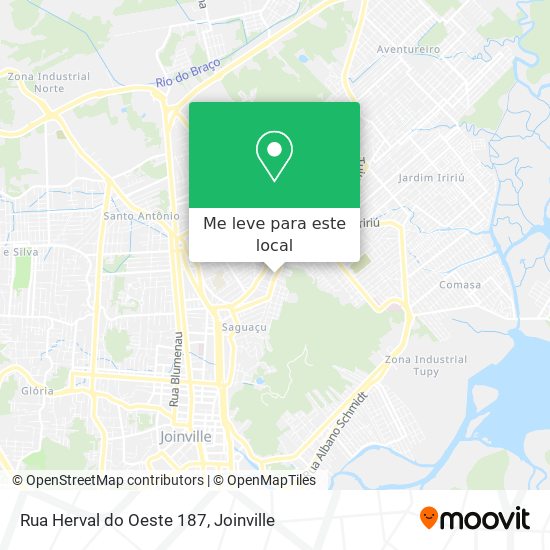 Rua Herval do Oeste 187 mapa