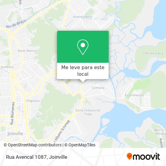 Rua Avencal 1087 mapa