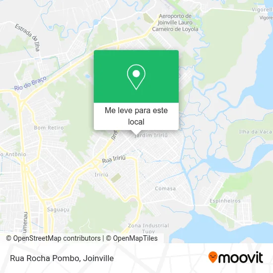 Rua Rocha Pombo mapa