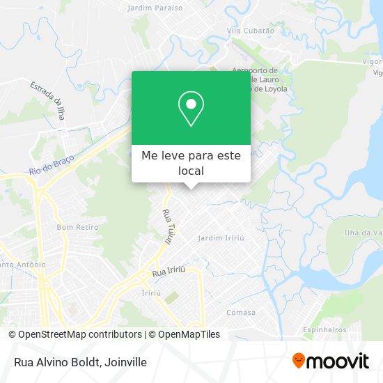 Rua Alvino Boldt mapa