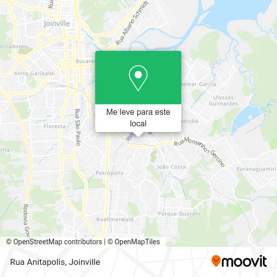 Rua Anitapolis mapa