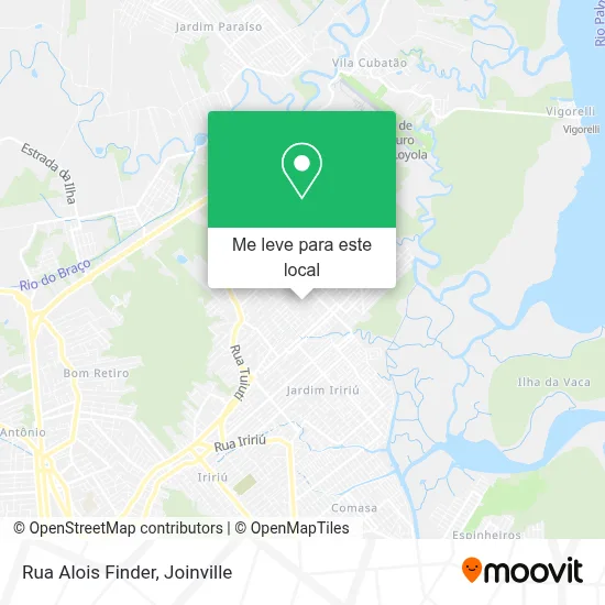Rua Alois Finder mapa