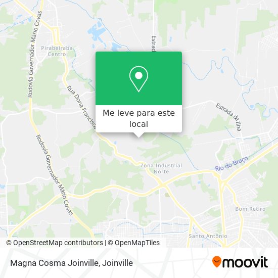 Magna Cosma Joinville mapa