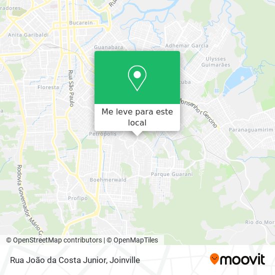 Rua João da Costa Junior mapa