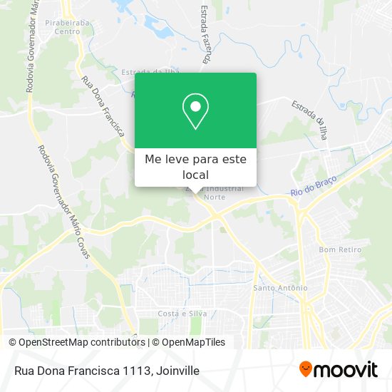 Rua Dona Francisca 1113 mapa