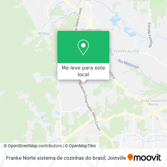 Franke Norte sistema de cozinhas do brasil mapa
