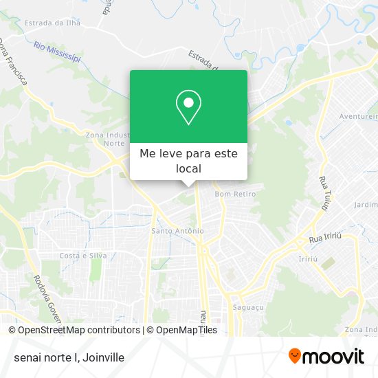senai norte I mapa