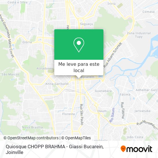 Quiosque CHOPP BRAHMA - Giassi Bucarein mapa