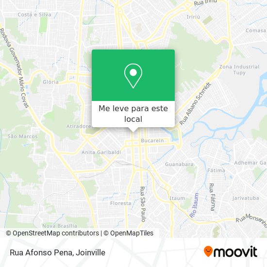 Rua Afonso Pena mapa