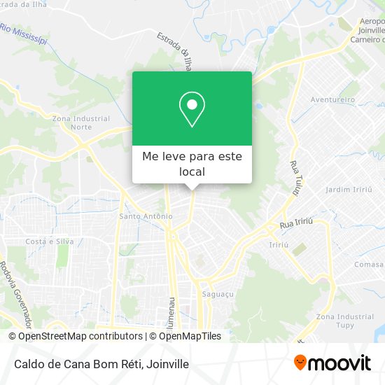 Caldo de Cana Bom Réti mapa