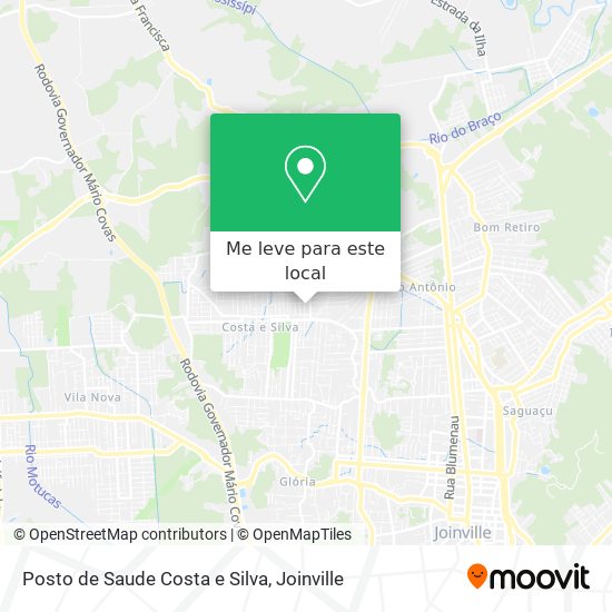 Posto de Saude Costa e Silva mapa