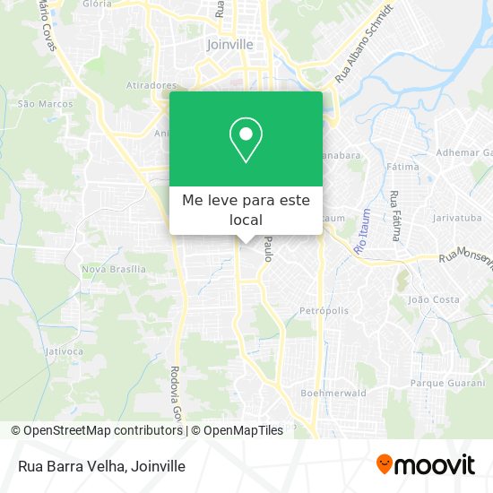 Rua Barra Velha mapa