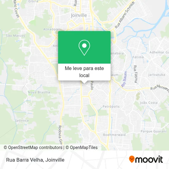 Rua Barra Velha mapa