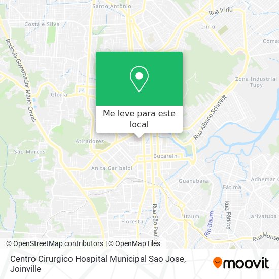 Centro Cirurgico Hospital  Municipal Sao Jose mapa
