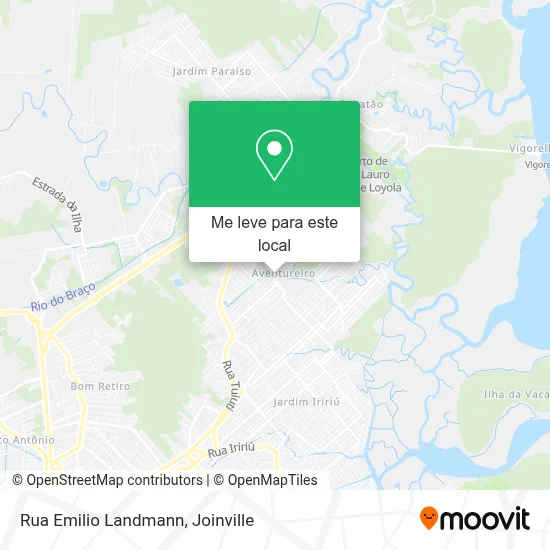 Rua Emilio Landmann mapa
