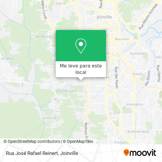 Rua José Rafael Reinert mapa