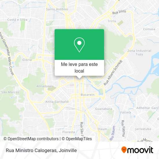 Rua Ministro Calogeras mapa