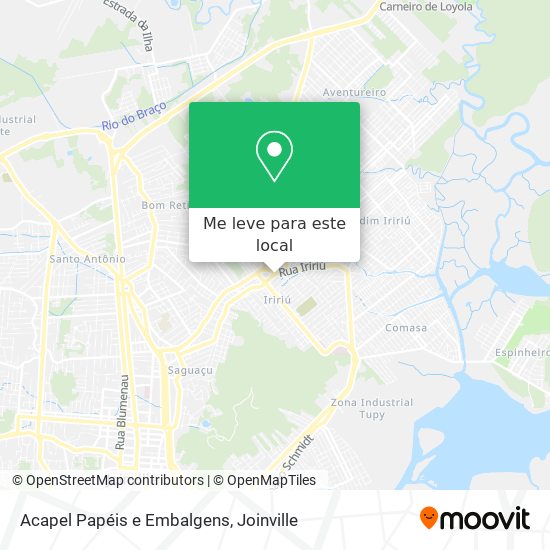 Acapel Papéis e Embalgens mapa