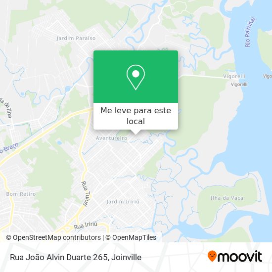 Rua João Alvin Duarte 265 mapa