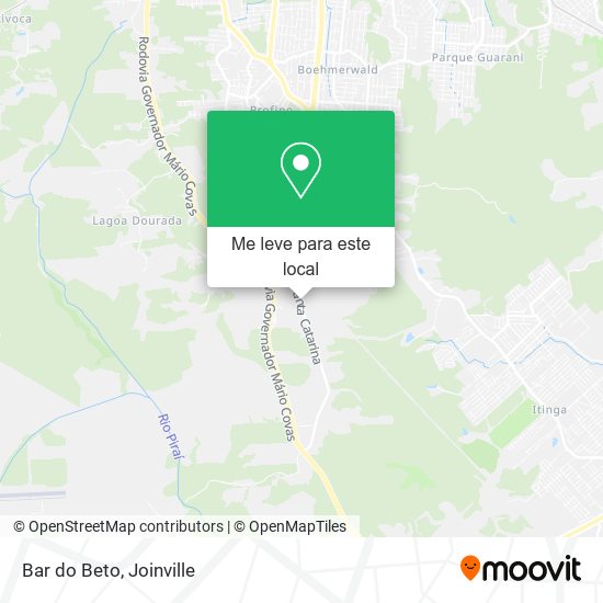 Bar do Beto mapa